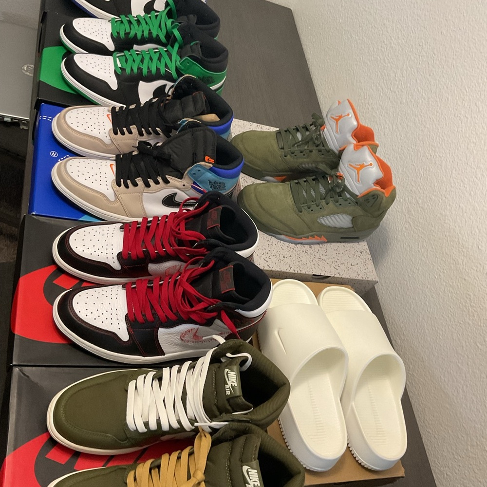 Retro Jordan AF1s and Js for sale